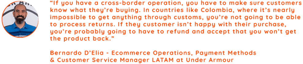 Ecommerce Operations, Payment Methods & Customer Service Manager LATAM at Under Armour