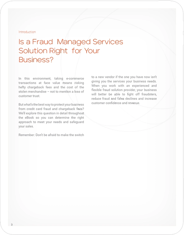 Is a Fraud Managed Services Solution Right for Your Business? page 2